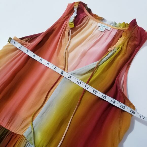 Sundance Zivah Dress Tasseled Layered Knee Length - Picture 6 of 16